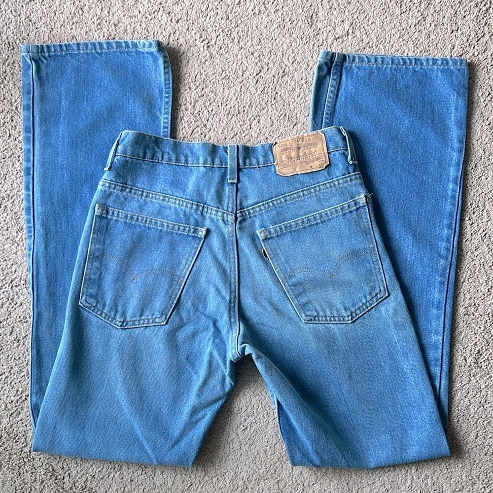 Vintage Levi’s Orange Tab 80s Bootcut Flare Medium Wash Jeans 40517-0913
